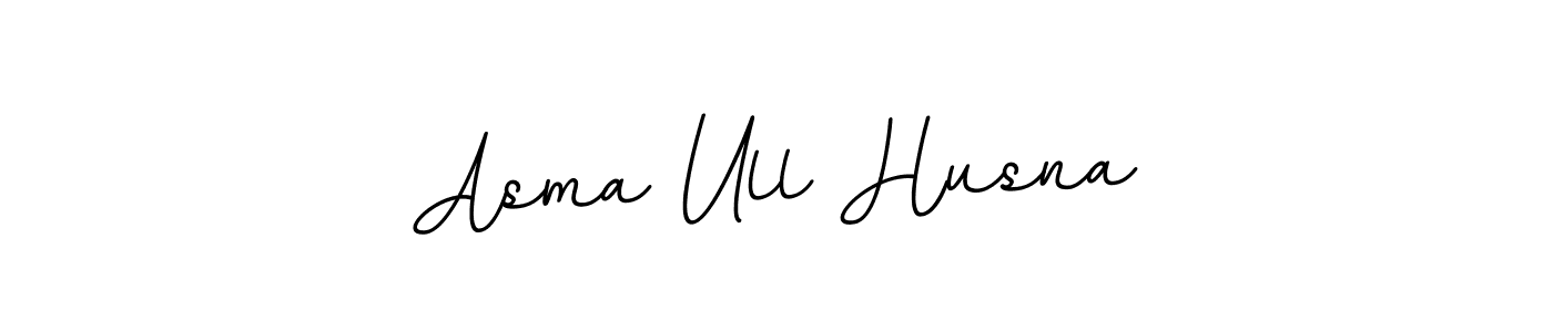 Make a beautiful signature design for name Asma Ull Husna. With this signature (BallpointsItalic-DORy9) style, you can create a handwritten signature for free. Asma Ull Husna signature style 11 images and pictures png