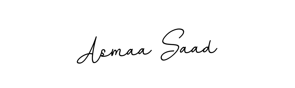 if you are searching for the best signature style for your name Asmaa Saad. so please give up your signature search. here we have designed multiple signature styles  using BallpointsItalic-DORy9. Asmaa Saad signature style 11 images and pictures png