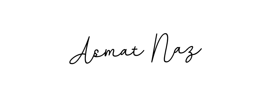 Use a signature maker to create a handwritten signature online. With this signature software, you can design (BallpointsItalic-DORy9) your own signature for name Asmat Naz. Asmat Naz signature style 11 images and pictures png
