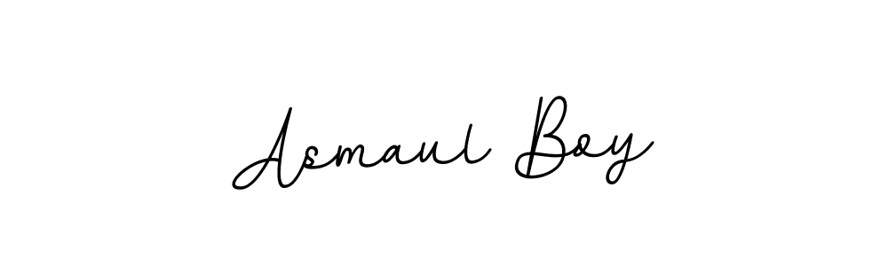Design your own signature with our free online signature maker. With this signature software, you can create a handwritten (BallpointsItalic-DORy9) signature for name Asmaul Boy. Asmaul Boy signature style 11 images and pictures png