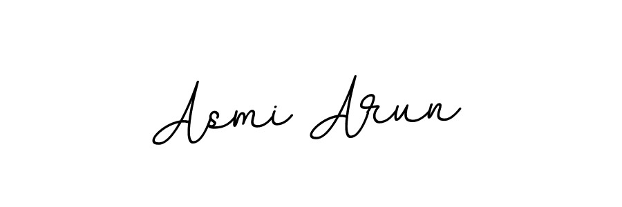 Use a signature maker to create a handwritten signature online. With this signature software, you can design (BallpointsItalic-DORy9) your own signature for name Asmi Arun. Asmi Arun signature style 11 images and pictures png