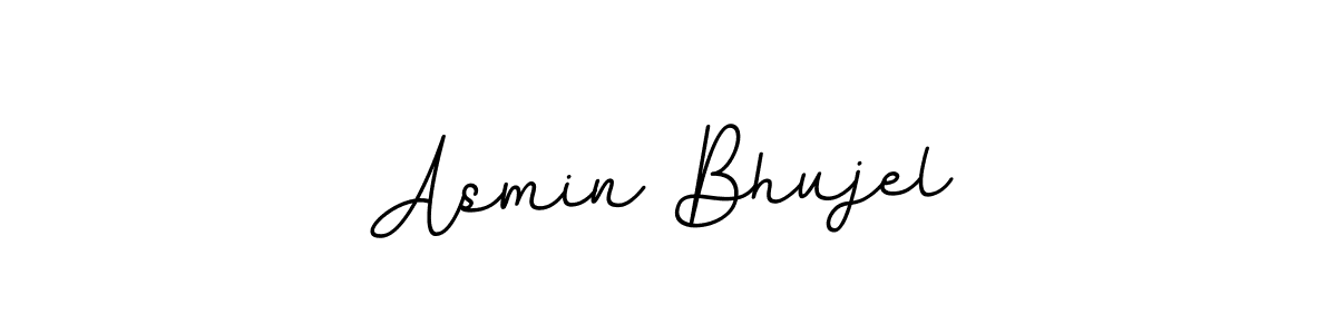 Asmin Bhujel stylish signature style. Best Handwritten Sign (BallpointsItalic-DORy9) for my name. Handwritten Signature Collection Ideas for my name Asmin Bhujel. Asmin Bhujel signature style 11 images and pictures png