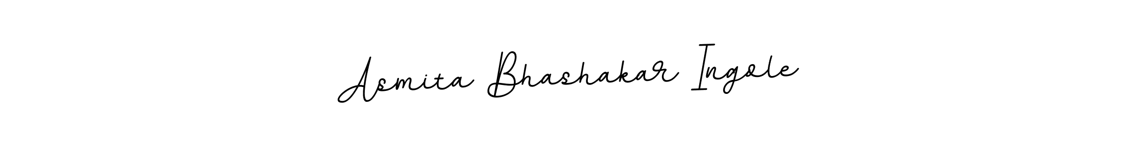 How to make Asmita Bhashakar Ingole name signature. Use BallpointsItalic-DORy9 style for creating short signs online. This is the latest handwritten sign. Asmita Bhashakar Ingole signature style 11 images and pictures png