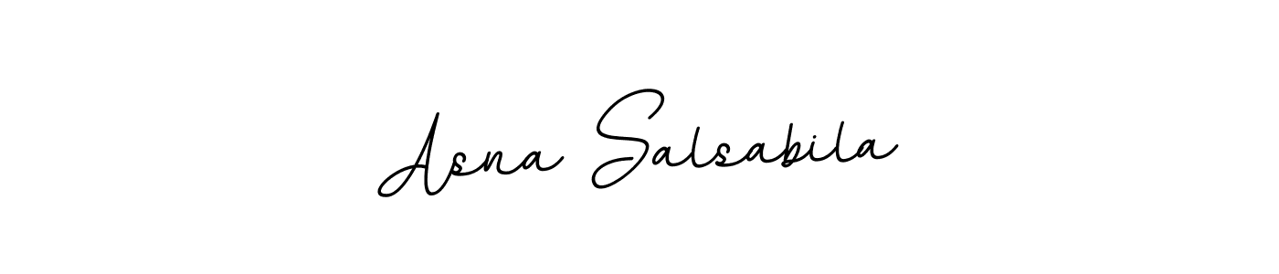 You should practise on your own different ways (BallpointsItalic-DORy9) to write your name (Asna Salsabila) in signature. don't let someone else do it for you. Asna Salsabila signature style 11 images and pictures png