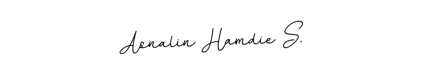 Make a beautiful signature design for name Asnalin Hamdie S.. With this signature (BallpointsItalic-DORy9) style, you can create a handwritten signature for free. Asnalin Hamdie S. signature style 11 images and pictures png