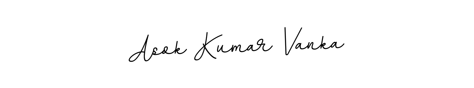 Design your own signature with our free online signature maker. With this signature software, you can create a handwritten (BallpointsItalic-DORy9) signature for name Asok Kumar Vanka. Asok Kumar Vanka signature style 11 images and pictures png