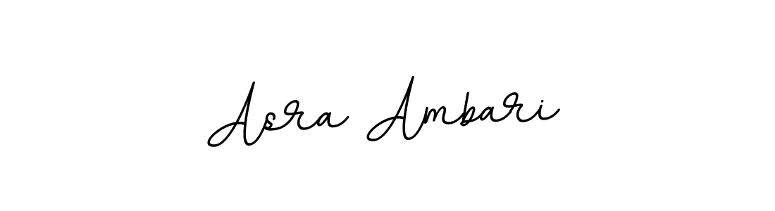 Make a beautiful signature design for name Asra Ambari. With this signature (BallpointsItalic-DORy9) style, you can create a handwritten signature for free. Asra Ambari signature style 11 images and pictures png