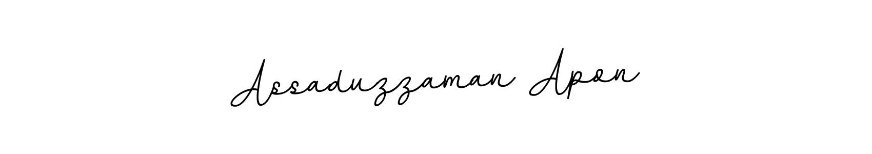 You should practise on your own different ways (BallpointsItalic-DORy9) to write your name (Assaduzzaman Apon) in signature. don't let someone else do it for you. Assaduzzaman Apon signature style 11 images and pictures png