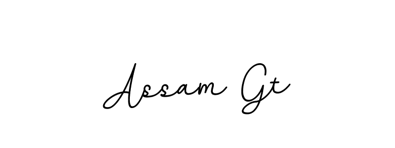 How to make Assam Gt name signature. Use BallpointsItalic-DORy9 style for creating short signs online. This is the latest handwritten sign. Assam Gt signature style 11 images and pictures png