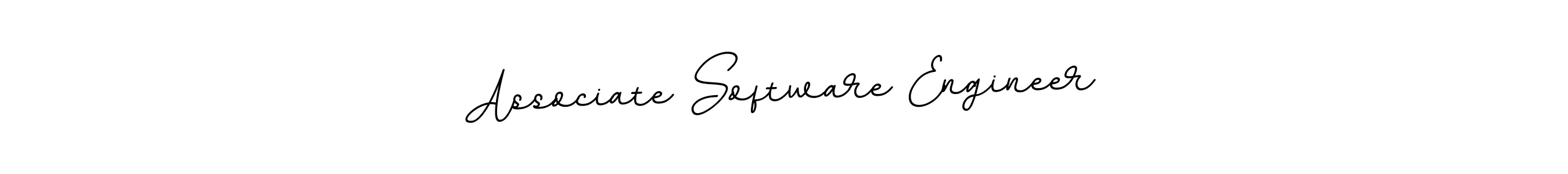 Design your own signature with our free online signature maker. With this signature software, you can create a handwritten (BallpointsItalic-DORy9) signature for name Associate Software Engineer. Associate Software Engineer signature style 11 images and pictures png