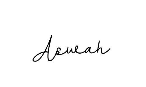 Use a signature maker to create a handwritten signature online. With this signature software, you can design (BallpointsItalic-DORy9) your own signature for name Aswah. Aswah signature style 11 images and pictures png