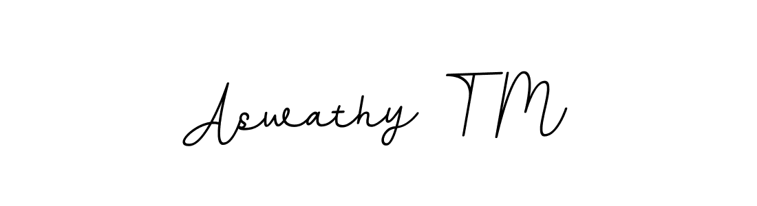 It looks lik you need a new signature style for name Aswathy T M. Design unique handwritten (BallpointsItalic-DORy9) signature with our free signature maker in just a few clicks. Aswathy T M signature style 11 images and pictures png