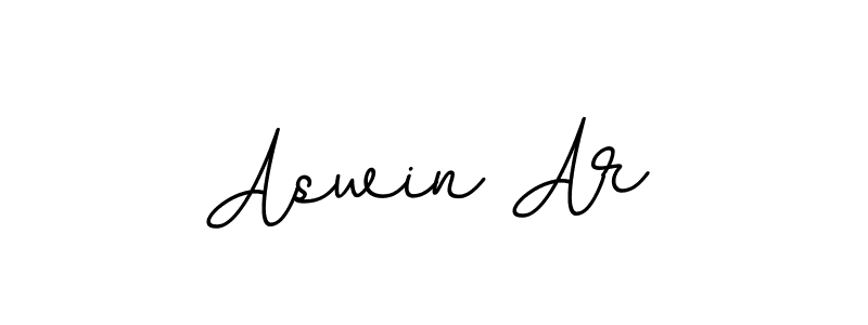 You should practise on your own different ways (BallpointsItalic-DORy9) to write your name (Aswin Ar) in signature. don't let someone else do it for you. Aswin Ar signature style 11 images and pictures png