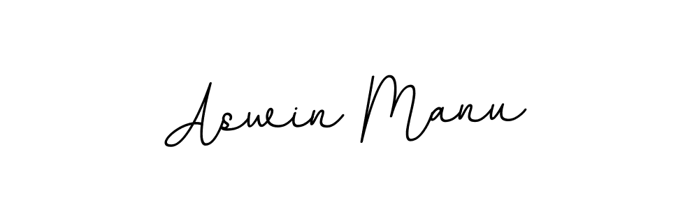 The best way (BallpointsItalic-DORy9) to make a short signature is to pick only two or three words in your name. The name Aswin Manu include a total of six letters. For converting this name. Aswin Manu signature style 11 images and pictures png