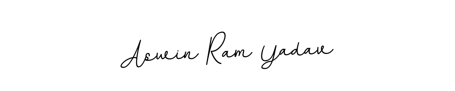 How to make Aswin Ram Yadav name signature. Use BallpointsItalic-DORy9 style for creating short signs online. This is the latest handwritten sign. Aswin Ram Yadav signature style 11 images and pictures png