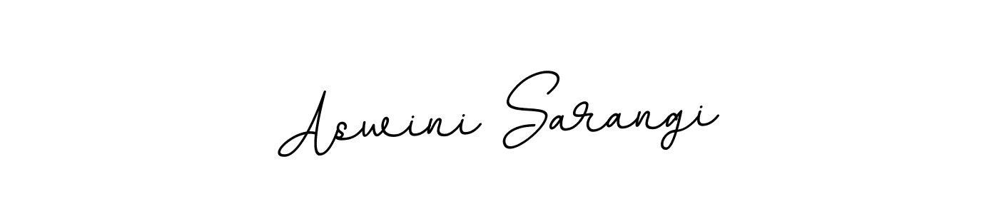 BallpointsItalic-DORy9 is a professional signature style that is perfect for those who want to add a touch of class to their signature. It is also a great choice for those who want to make their signature more unique. Get Aswini Sarangi name to fancy signature for free. Aswini Sarangi signature style 11 images and pictures png