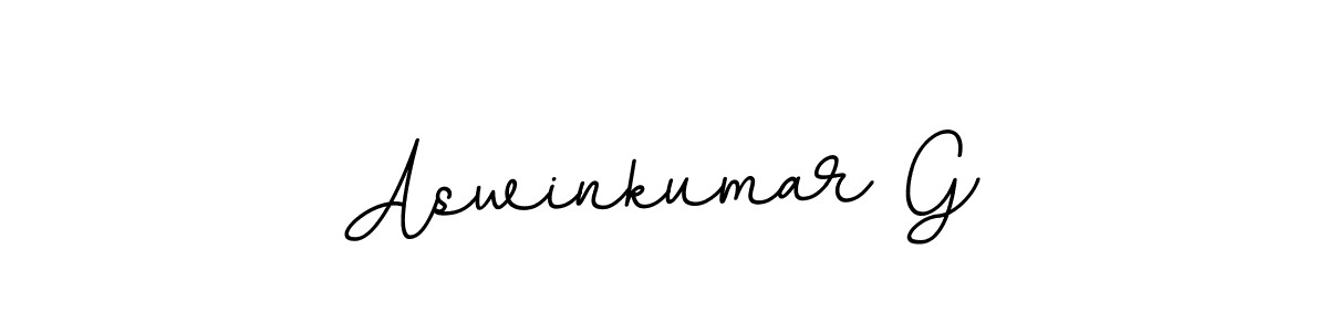 It looks lik you need a new signature style for name Aswinkumar G. Design unique handwritten (BallpointsItalic-DORy9) signature with our free signature maker in just a few clicks. Aswinkumar G signature style 11 images and pictures png