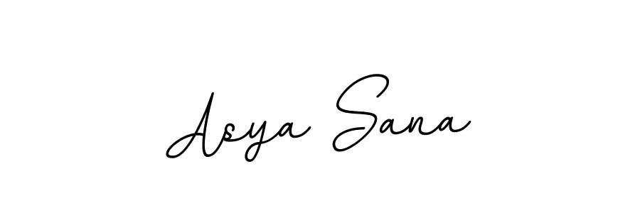 Design your own signature with our free online signature maker. With this signature software, you can create a handwritten (BallpointsItalic-DORy9) signature for name Asya Sana. Asya Sana signature style 11 images and pictures png