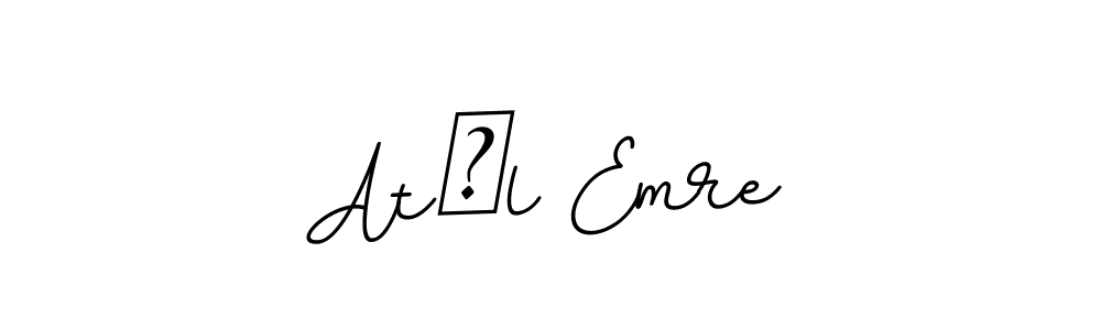 Design your own signature with our free online signature maker. With this signature software, you can create a handwritten (BallpointsItalic-DORy9) signature for name Atıl Emre. Atıl Emre signature style 11 images and pictures png