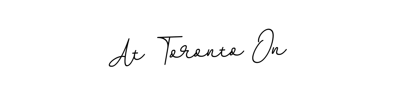 You should practise on your own different ways (BallpointsItalic-DORy9) to write your name (At Toronto On) in signature. don't let someone else do it for you. At Toronto On signature style 11 images and pictures png