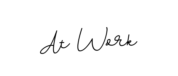 Similarly BallpointsItalic-DORy9 is the best handwritten signature design. Signature creator online .You can use it as an online autograph creator for name At Work. At Work signature style 11 images and pictures png
