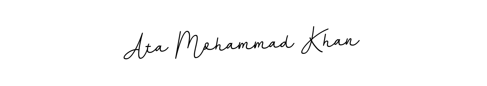 Use a signature maker to create a handwritten signature online. With this signature software, you can design (BallpointsItalic-DORy9) your own signature for name Ata Mohammad Khan. Ata Mohammad Khan signature style 11 images and pictures png