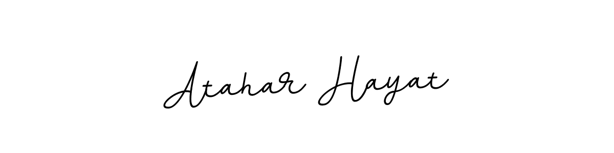 BallpointsItalic-DORy9 is a professional signature style that is perfect for those who want to add a touch of class to their signature. It is also a great choice for those who want to make their signature more unique. Get Atahar Hayat name to fancy signature for free. Atahar Hayat signature style 11 images and pictures png