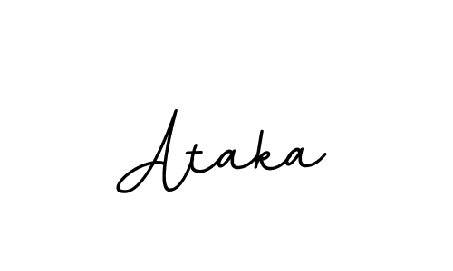 Use a signature maker to create a handwritten signature online. With this signature software, you can design (BallpointsItalic-DORy9) your own signature for name Ataka. Ataka signature style 11 images and pictures png