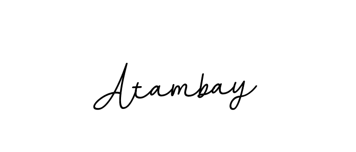 Atambay stylish signature style. Best Handwritten Sign (BallpointsItalic-DORy9) for my name. Handwritten Signature Collection Ideas for my name Atambay. Atambay signature style 11 images and pictures png