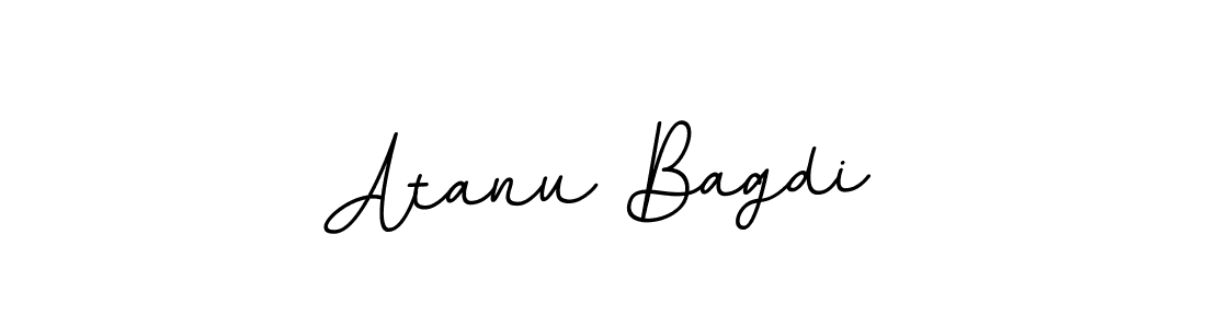 How to make Atanu Bagdi name signature. Use BallpointsItalic-DORy9 style for creating short signs online. This is the latest handwritten sign. Atanu Bagdi signature style 11 images and pictures png