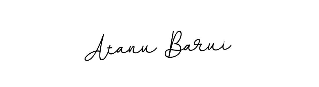 Make a beautiful signature design for name Atanu Barui. With this signature (BallpointsItalic-DORy9) style, you can create a handwritten signature for free. Atanu Barui signature style 11 images and pictures png