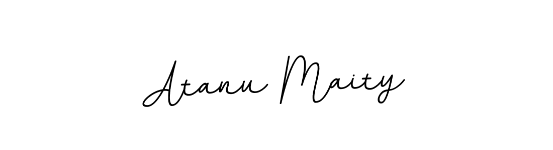 How to make Atanu Maity name signature. Use BallpointsItalic-DORy9 style for creating short signs online. This is the latest handwritten sign. Atanu Maity signature style 11 images and pictures png