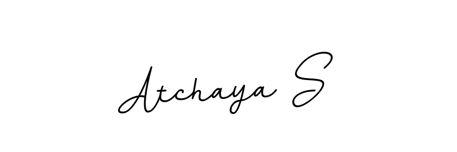 if you are searching for the best signature style for your name Atchaya S. so please give up your signature search. here we have designed multiple signature styles  using BallpointsItalic-DORy9. Atchaya S signature style 11 images and pictures png