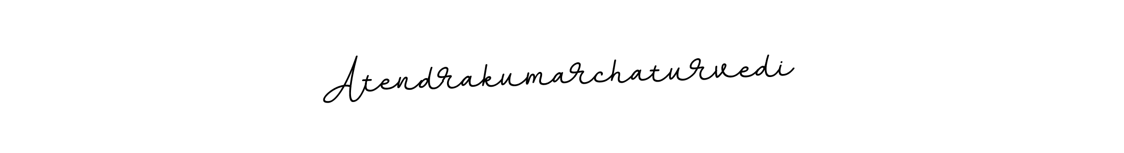 How to make Atendrakumarchaturvedi name signature. Use BallpointsItalic-DORy9 style for creating short signs online. This is the latest handwritten sign. Atendrakumarchaturvedi signature style 11 images and pictures png