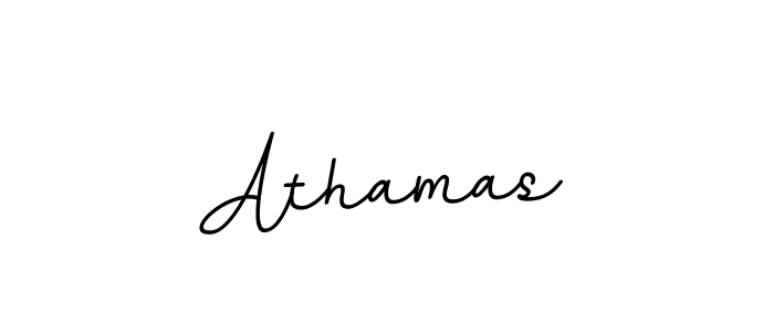 Use a signature maker to create a handwritten signature online. With this signature software, you can design (BallpointsItalic-DORy9) your own signature for name Athamas. Athamas signature style 11 images and pictures png