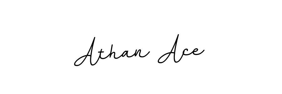 Athan Ace stylish signature style. Best Handwritten Sign (BallpointsItalic-DORy9) for my name. Handwritten Signature Collection Ideas for my name Athan Ace. Athan Ace signature style 11 images and pictures png