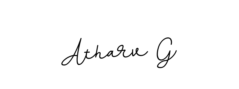 Create a beautiful signature design for name Atharv G. With this signature (BallpointsItalic-DORy9) fonts, you can make a handwritten signature for free. Atharv G signature style 11 images and pictures png