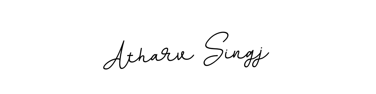 if you are searching for the best signature style for your name Atharv Singj. so please give up your signature search. here we have designed multiple signature styles  using BallpointsItalic-DORy9. Atharv Singj signature style 11 images and pictures png