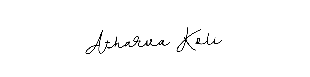 Atharva Koli stylish signature style. Best Handwritten Sign (BallpointsItalic-DORy9) for my name. Handwritten Signature Collection Ideas for my name Atharva Koli. Atharva Koli signature style 11 images and pictures png