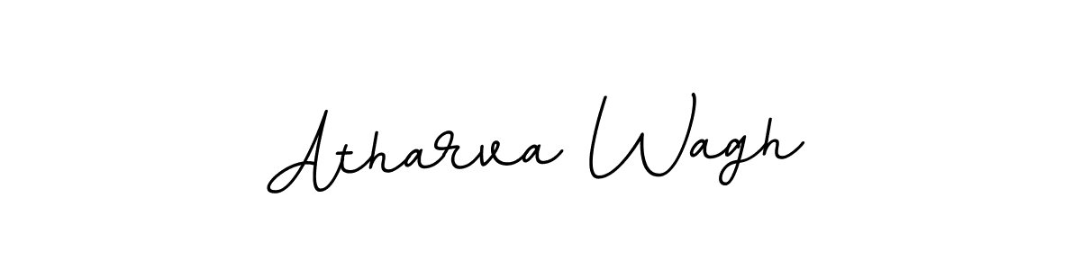 Create a beautiful signature design for name Atharva Wagh. With this signature (BallpointsItalic-DORy9) fonts, you can make a handwritten signature for free. Atharva Wagh signature style 11 images and pictures png