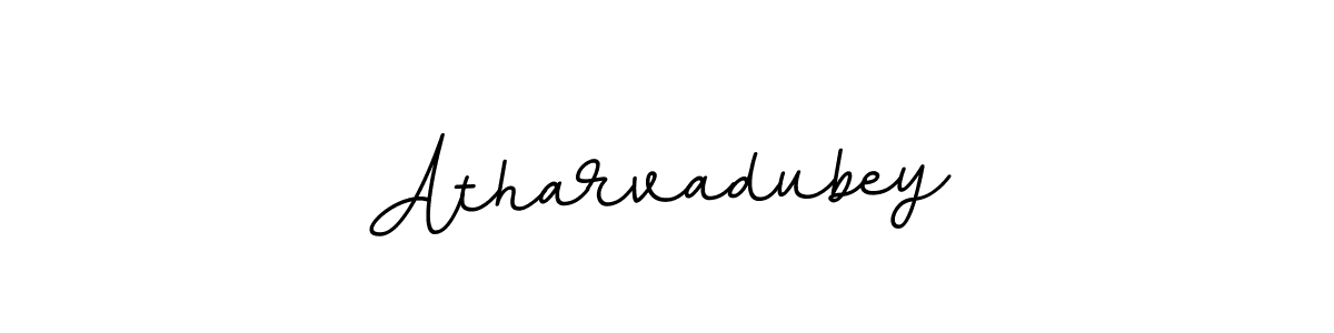 How to make Atharvadubey name signature. Use BallpointsItalic-DORy9 style for creating short signs online. This is the latest handwritten sign. Atharvadubey signature style 11 images and pictures png