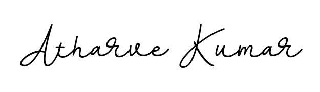 Download transparent PNG signature for name Atharve Kumar styled with BallpointsItalic-DORy9 font. Ready to paste directly into PDF and Word agreements. Atharve Kumar signature style 11 images and pictures png