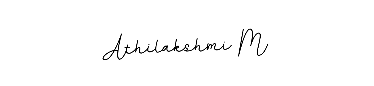 Create a beautiful signature design for name Athilakshmi M. With this signature (BallpointsItalic-DORy9) fonts, you can make a handwritten signature for free. Athilakshmi M signature style 11 images and pictures png