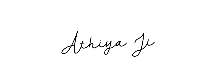 Use a signature maker to create a handwritten signature online. With this signature software, you can design (BallpointsItalic-DORy9) your own signature for name Athiya Ji. Athiya Ji signature style 11 images and pictures png
