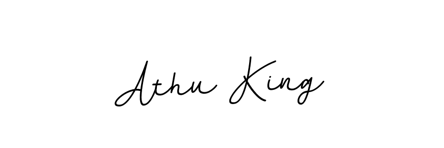 Similarly BallpointsItalic-DORy9 is the best handwritten signature design. Signature creator online .You can use it as an online autograph creator for name Athu King. Athu King signature style 11 images and pictures png