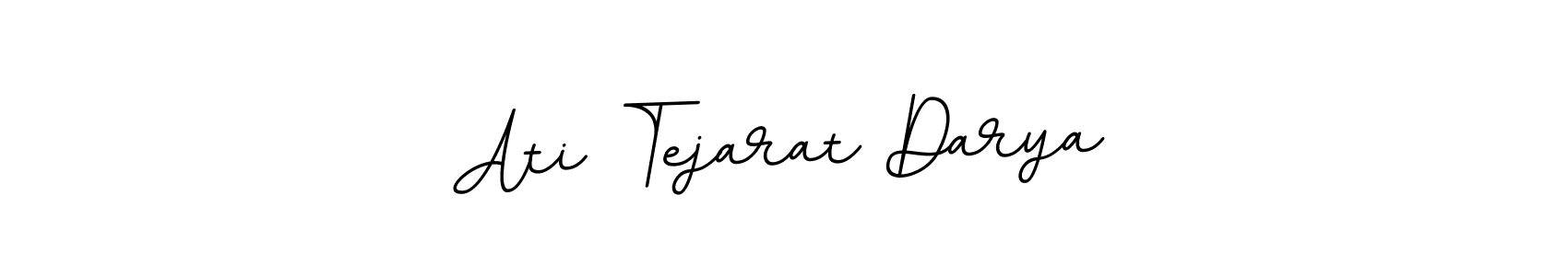 How to make Ati Tejarat Darya name signature. Use BallpointsItalic-DORy9 style for creating short signs online. This is the latest handwritten sign. Ati Tejarat Darya signature style 11 images and pictures png