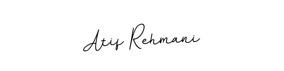 Make a beautiful signature design for name Atif Rehmani. With this signature (BallpointsItalic-DORy9) style, you can create a handwritten signature for free. Atif Rehmani signature style 11 images and pictures png