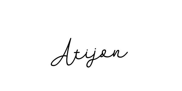 Make a beautiful signature design for name Atijon. With this signature (BallpointsItalic-DORy9) style, you can create a handwritten signature for free. Atijon signature style 11 images and pictures png