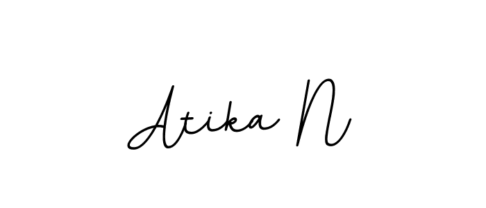 It looks lik you need a new signature style for name Atika N. Design unique handwritten (BallpointsItalic-DORy9) signature with our free signature maker in just a few clicks. Atika N signature style 11 images and pictures png