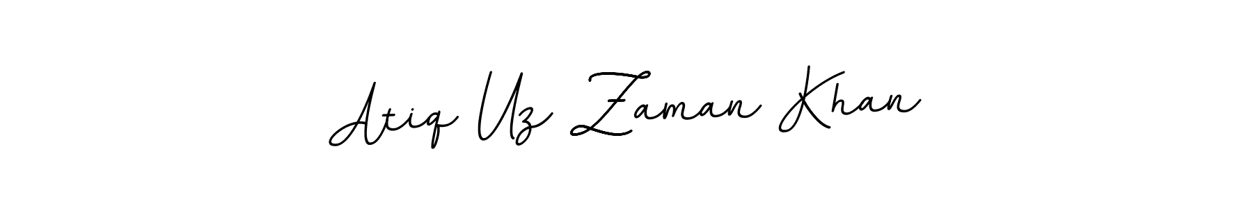 The best way (BallpointsItalic-DORy9) to make a short signature is to pick only two or three words in your name. The name Atiq Uz Zaman Khan include a total of six letters. For converting this name. Atiq Uz Zaman Khan signature style 11 images and pictures png